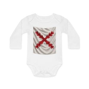 Cruz de Borgoña Baby Bodysuit Organic Long-Sleeve Onesie