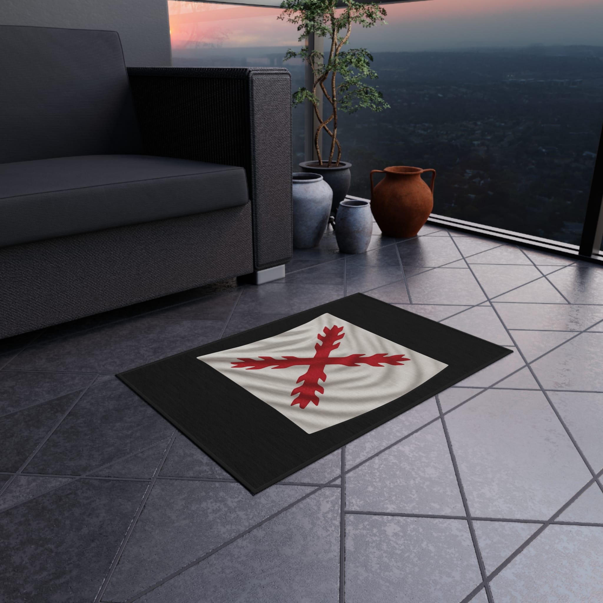 Cruz de Borgoña Outdoor Rug - Image 3
