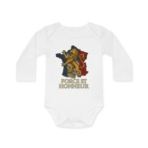 Force et Honneur Baby Bodysuit Organic Long-Sleeve Onesie