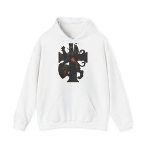 Belgian Lion on Cross Hoodie