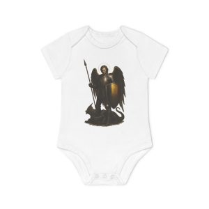 Belgian Angel Knight Baby Organic Short Sleeve Bodysuit