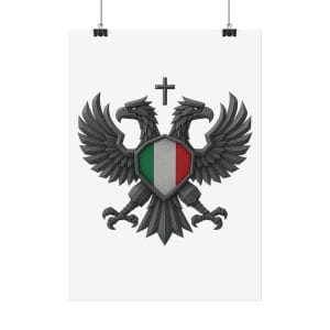 Italian Double Headed Eagle Poster