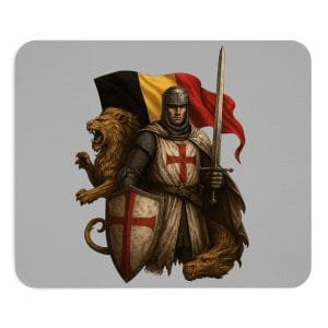 Belgian Knight Lion Mouse Pad